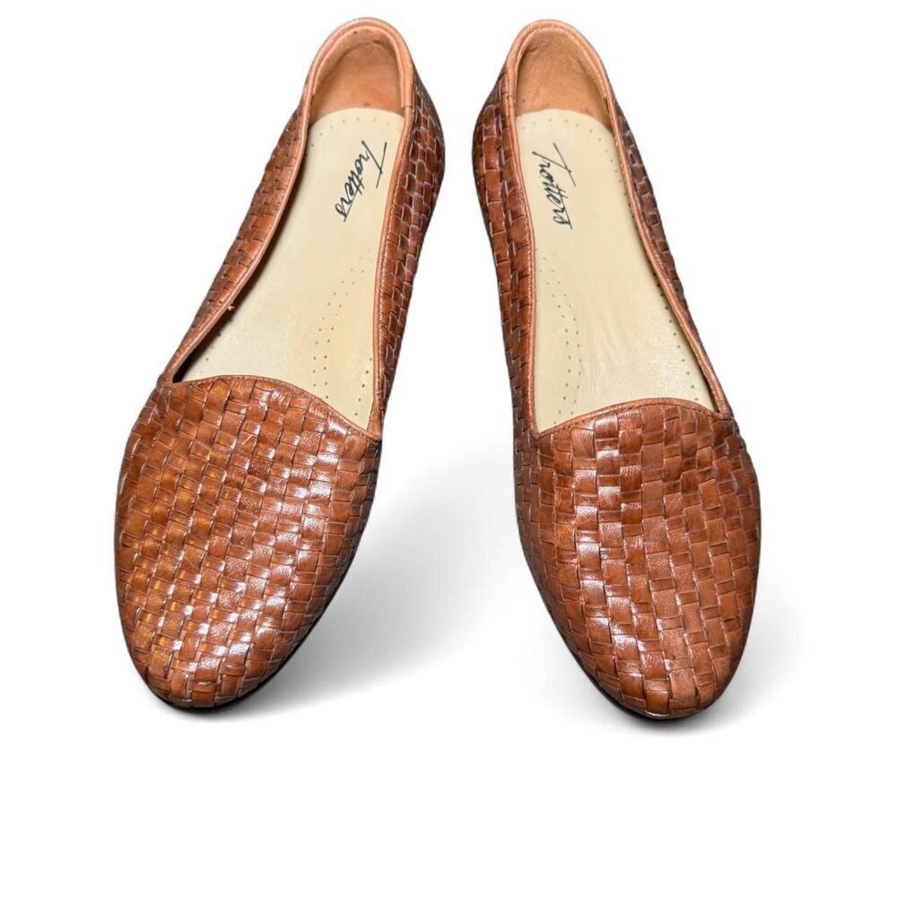 Trotters Brown Woven Flats